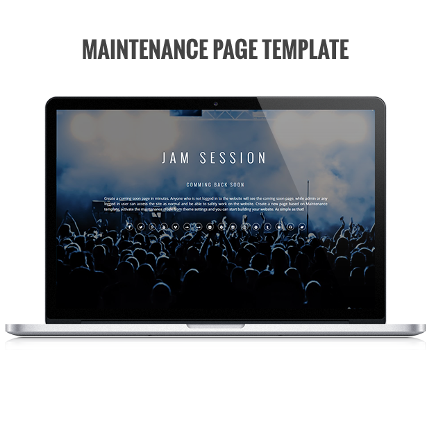 WordPress Music Theme - JamSession - Maintenance